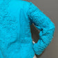 Casual Living Turquoise 100% Cotton Artsy Textured Lightweight Jacket Sz-1X