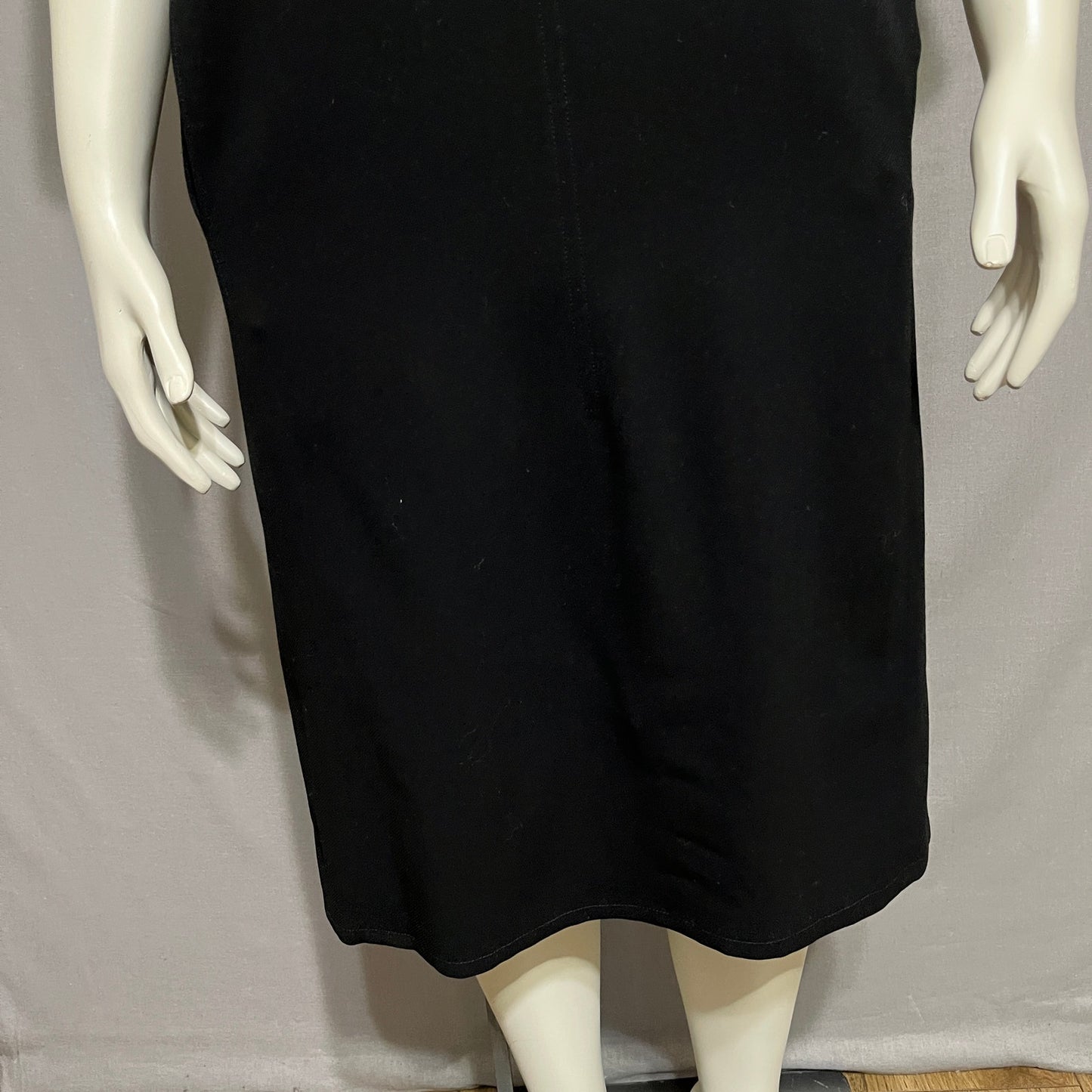 Calvin Klein Women’s Black Shift Dress 100% Wool Career Sz-Medium/Lg