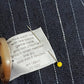 Lane Bryant Navy Linen / Cotton Striped Lightweight Jacket Sz-18