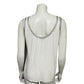 Worth White With Silver Metallic Sleeveless Dressy Shell Top Sz-2