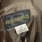 Vintage Requirements Chocolate Wool Blend Plaid One Button Blazer Sz-12