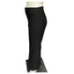 Solange Black Flare Leg Trouser Rhinestone Button Pants Sz-12