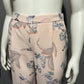 Bar III Pink Floral High Rise Wide Leg Palazzo Pants Size-8