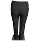 Solange Black Flare Leg Trouser Rhinestone Button Pants Sz-12