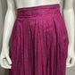 Liz Sport Vintage Pink Geometric Rayon Print Maxi Skirt Sz-8 (Small)