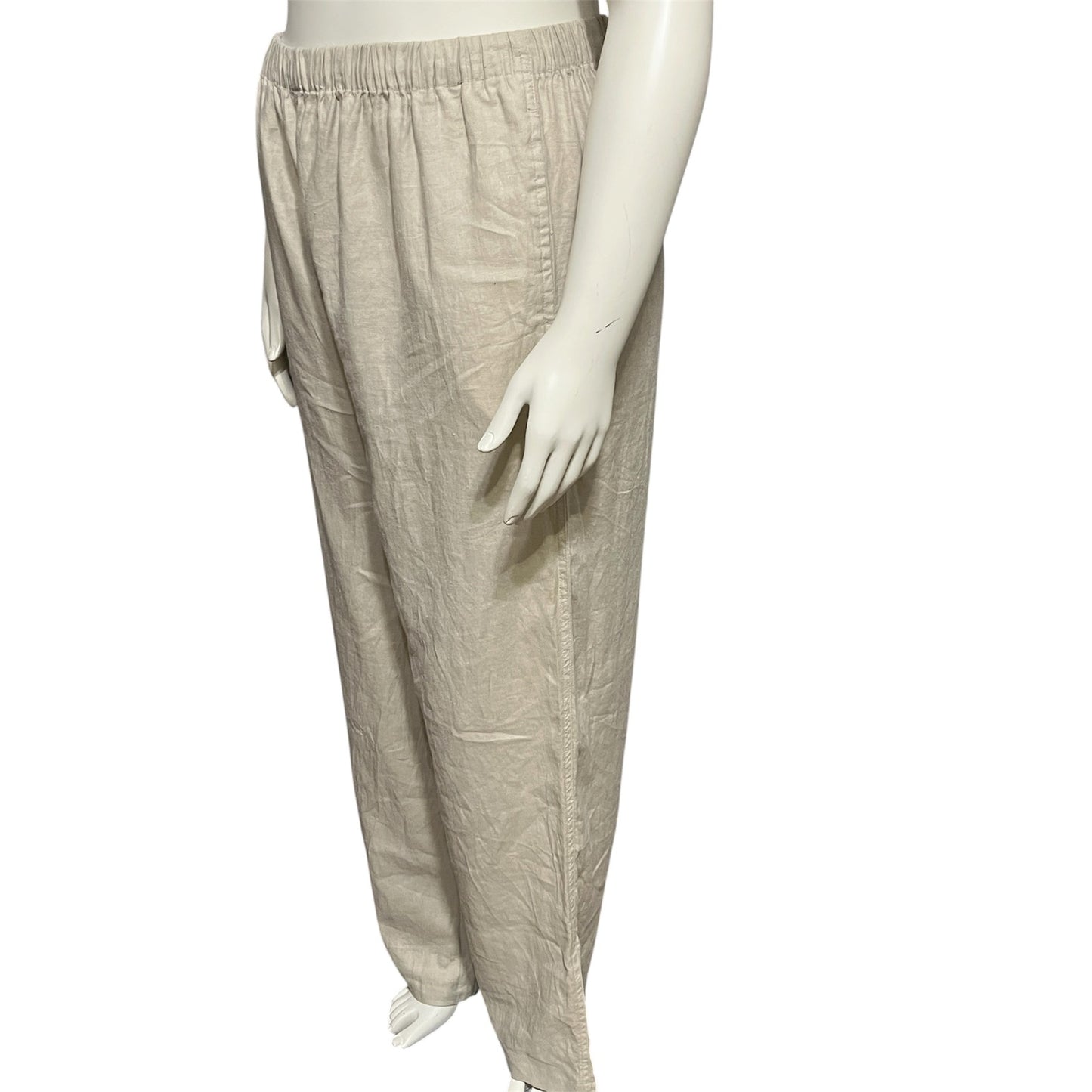 Old Navy 100% Linen Women’s Casual Pants Elastic Waist Sz-XL