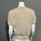 Saks Fifth Avenue 100% Cashmere Tan Short Sleeve Sweater Sz Extra Large