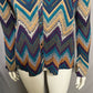 dressbarn Multicolor Chevron Button Down Shirt