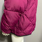 Lands End Pink Puffer Zip Up Bomber Quilted Jacket Sz-XL (18)