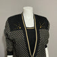Vintage Graff Black Gold Sparkly Pullover Sweater Sz-Small