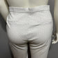 89th & Madison White & Tan Geometric Cropped Capri Pants Sz-20