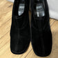 DKNY Velvet Black Square Closed Toe Heel Sz-9 1/2