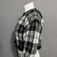 Vintage America Black and White Checkered Sweater