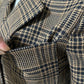 Jones New York Brown Plaid Academia 3 Button Front Blazer Sz-10