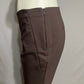 Chico's Dark Brown Pull On Fitted Career Pants Sz-2 Short (Large)