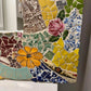 Mosaic Tile Floral RARE Wall Mirror