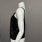 Charter Club Vintage Black 100% Silk Beaded Tank Shell Blouse Sz-6