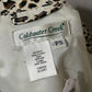 Coldwater Creek Cheetah Print Cotton Quilted Bomber Jacket Sz-Small (petite)