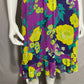 Ella Moss 100% Silk Floral Multicolored Chiffon Ruffle Hem Dress Sz-Small