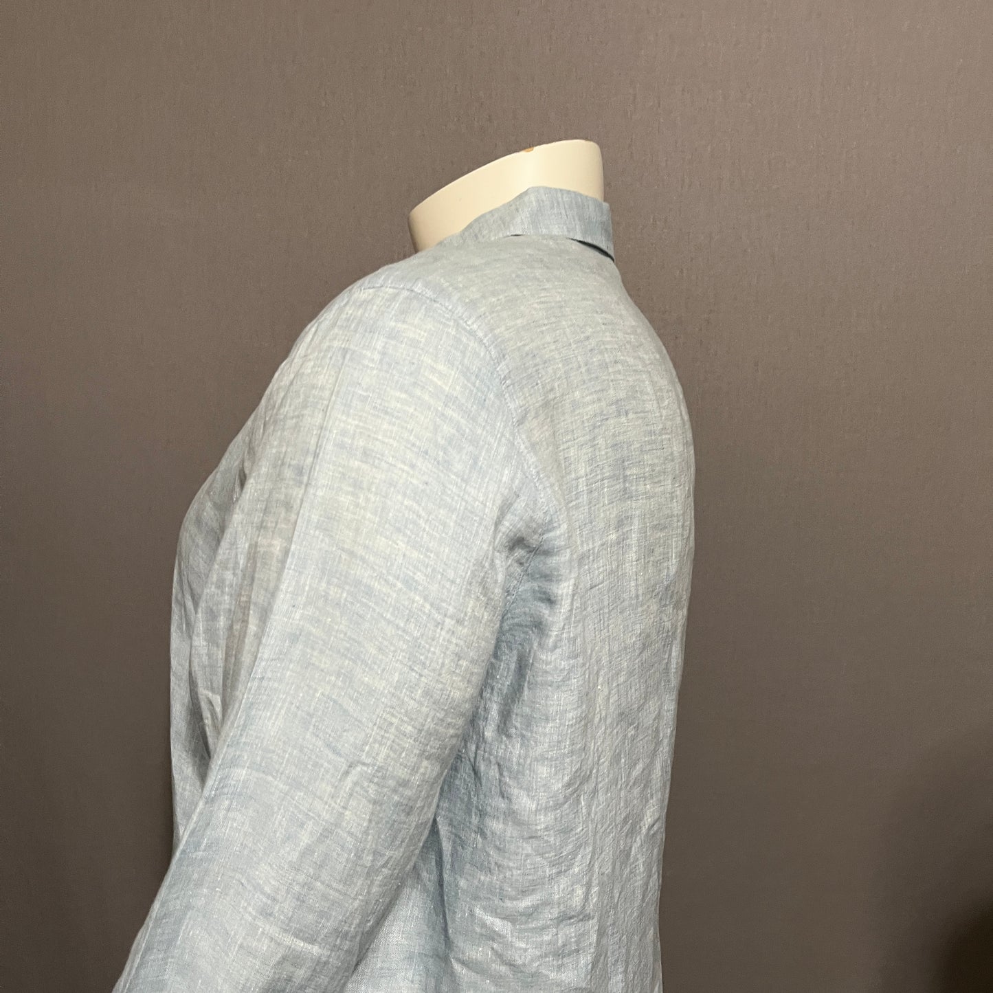 J.Jill Light Blue Linen Shirt Sz-XL