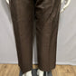 Kate Hill Chocolate Silk Cotton Trousers Career Pant Sz-16