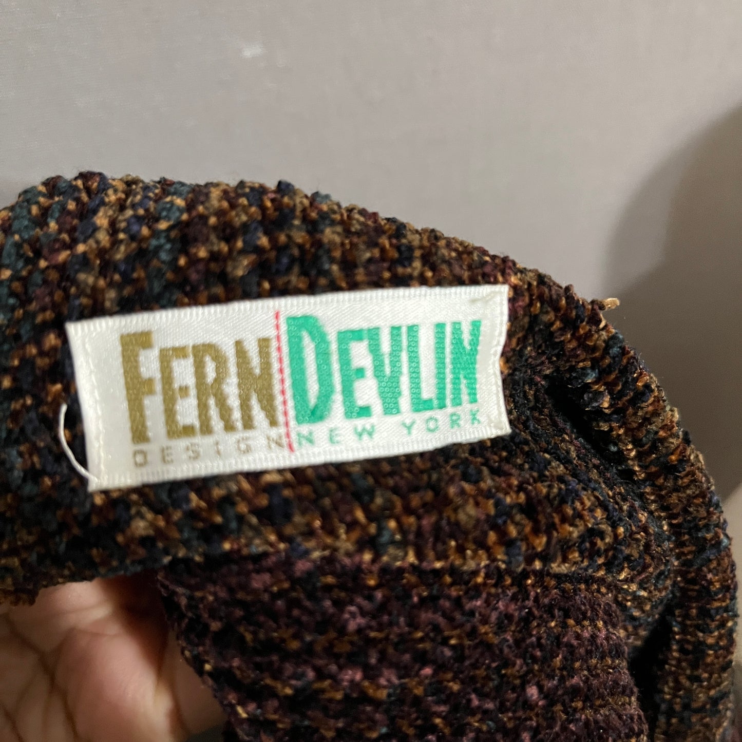 Chic Dark Brown and Tan Scarf