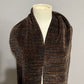 Chic Dark Brown and Tan Scarf
