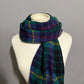 Vintage Gap Green Plaid 100% Lambswool Unisex Italy Scarf