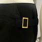 Gucci Black Flat Front Career Gold Buckle Trouser Pant Sz-48 (Large)