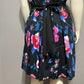 Maurices Black Floral Ruffle Cotton Flare Dress Sz-20