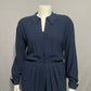 Liz Claiborne Vintage Navy Collard Long Sleeve Jumpsuit Sz-10