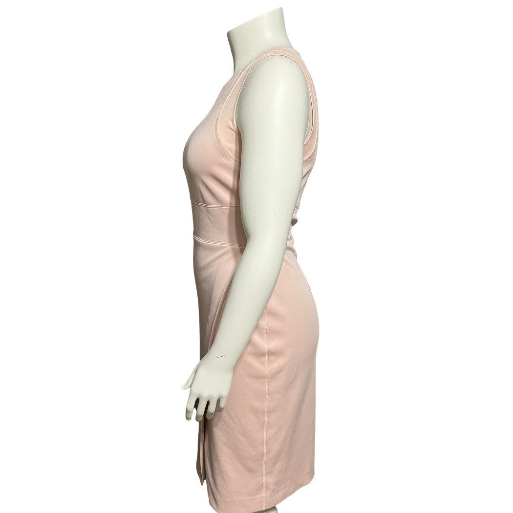 Calvin Klein Pink Scuba Cocktail Asymmetrical Sheath Dress Sz-10