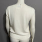 Vintage Folio 100% Cotton Cream Lightweight Short Sleeve Sweater Sz-Medium