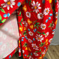 Vibrant Floral Red Sarong Wrap for Women