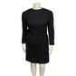 Black Wool Lined Dress