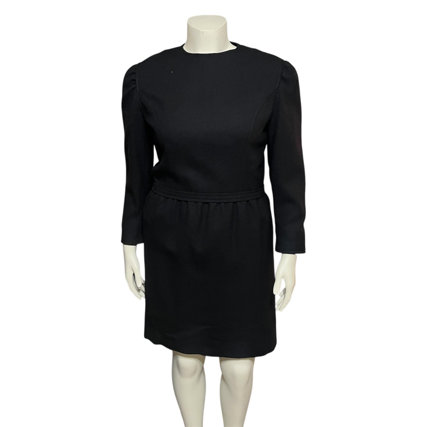Black Wool Lined Dress