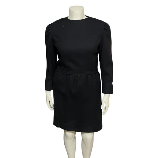 Black Wool Lined Dress