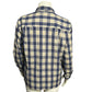 Lizsport Blue and Cream Plaid Shirt Sz-Large