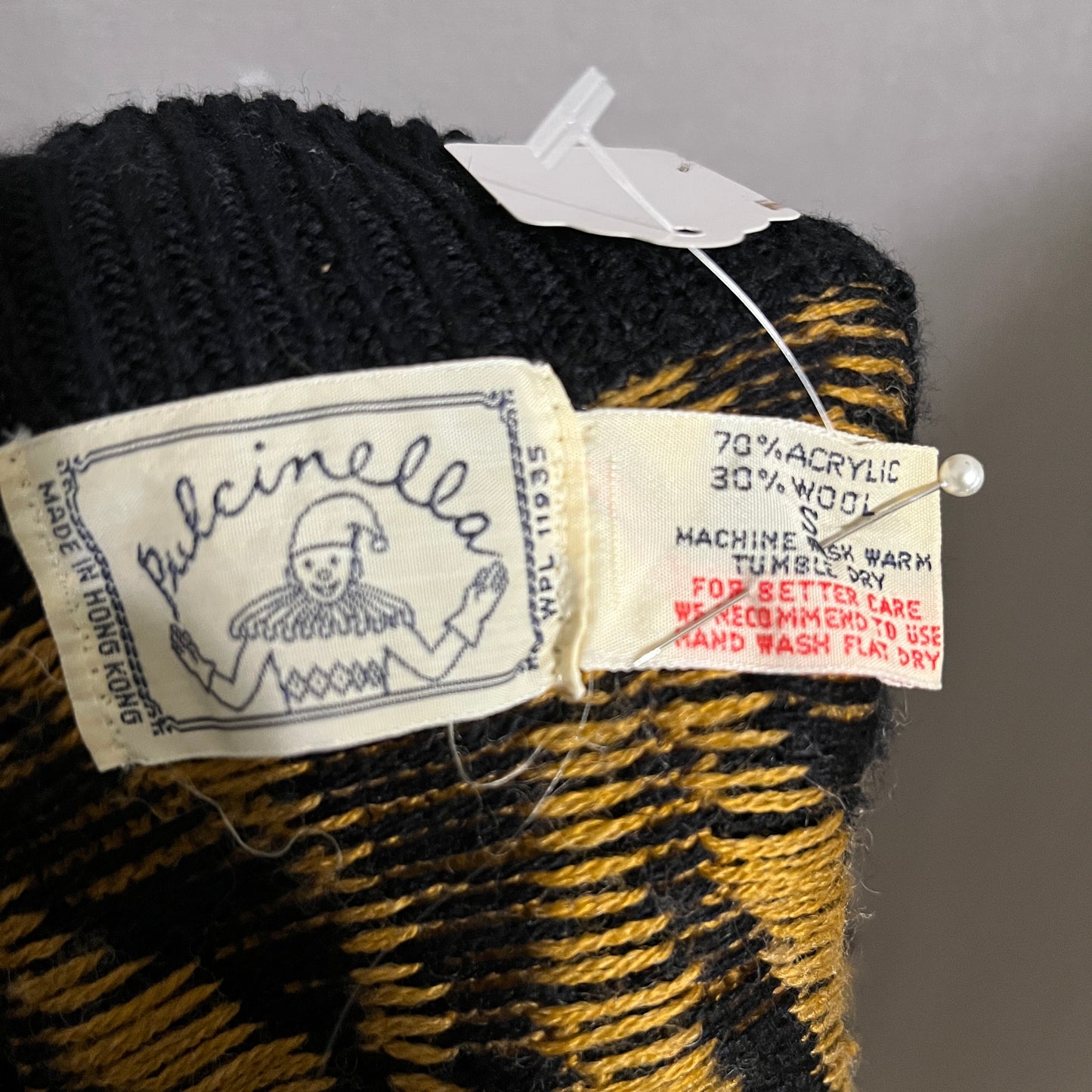 Vintage America Black and Brown Zebra Cardigan