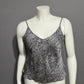 Worthington Black Snake Print 100% Silk Camisole Sz-Large