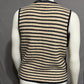 Express Tricot Women’s Cotton Ramie Striped Vest Sz-Large