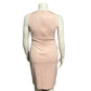 Calvin Klein Pink Scuba Cocktail Asymmetrical Sheath Dress Sz-10