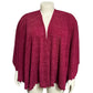 Elegant Women's Pink Poncho Wrap One Size