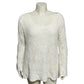 JL Studio Crochet Womens Cotton Boho Flared Sleeve Sweater Sz-Xtra Large