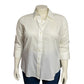 Lady Hathaway White Cotton Button Front Shirt 3/4 Sleeve Sz-XXL