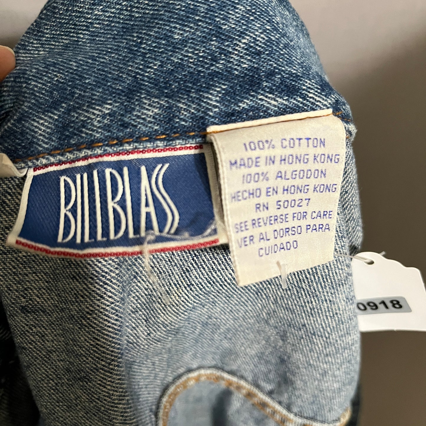 Bill Blass Blue Denim Jean Jacket