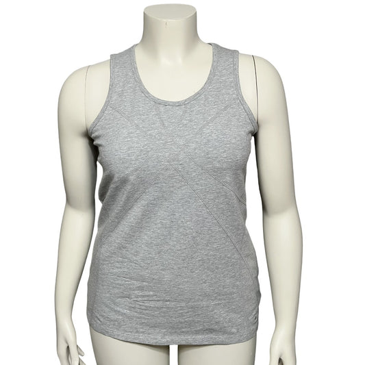 Athletic Works Gray Fitness Cotton Workout Tank Top Sz-Large