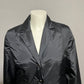 Talbots Black Puffer Button Front Blazer Jacket Sz-14 (Large)