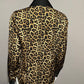 Michael Kors Cheetah Print Satin Blouse Sz- Medium Petite