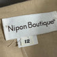 Nipon Boutique Vintage Button Front Dress & Jacket Set Sz-12/Medium